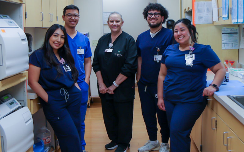 Dental staff pose at the Community Health Development, Inc. office in Uvalde.