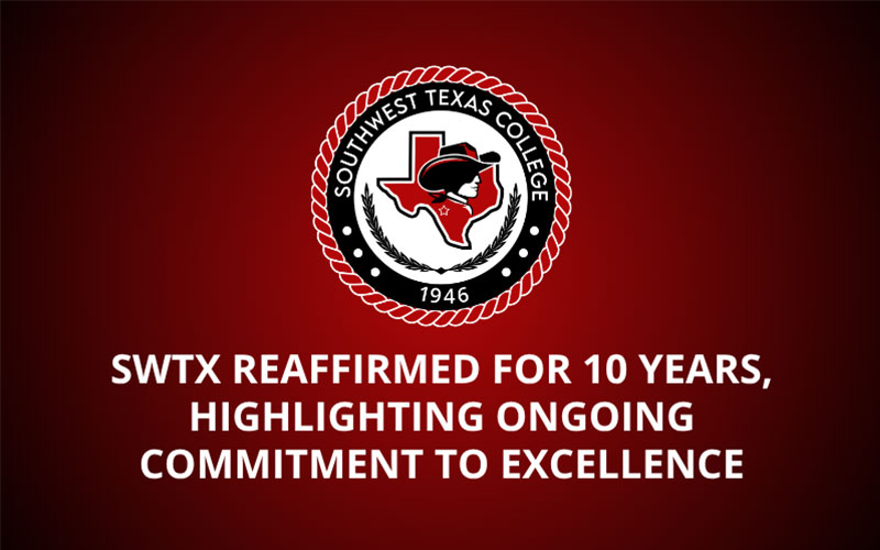 The SWTX Seal logo sits atop a red gradient background with the title SWTX Reaffirmed for 10 Years, Highlighting Ongoing Commitment to Excellence